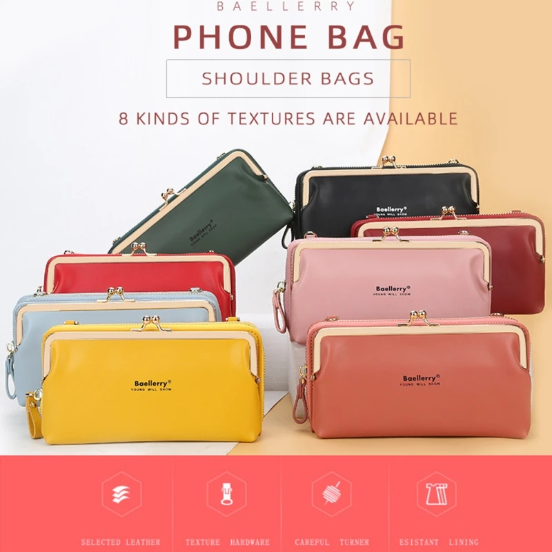 Women Pu Leather Clutch Shoulder Bag Business Credit Card Holder Long Wallet Phone Purse Handbag Large Capacity Shopping Tote
Women Pu Leather Clutch Shoulder Bag Business Credit Card Holder Long Wallet Phone Purse Handbag Large Capacity Shopping Tote
