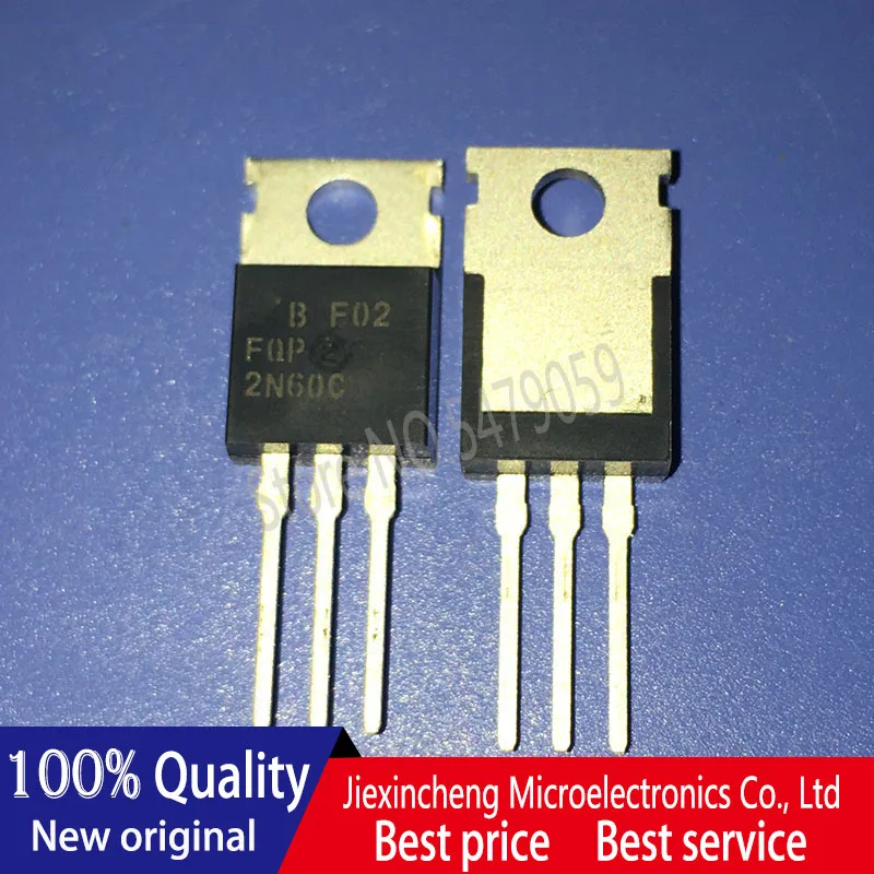 10 шт. FQP2N60C 2N60C TO220 N-CH 600V 2A Новый оригинал | Электроника