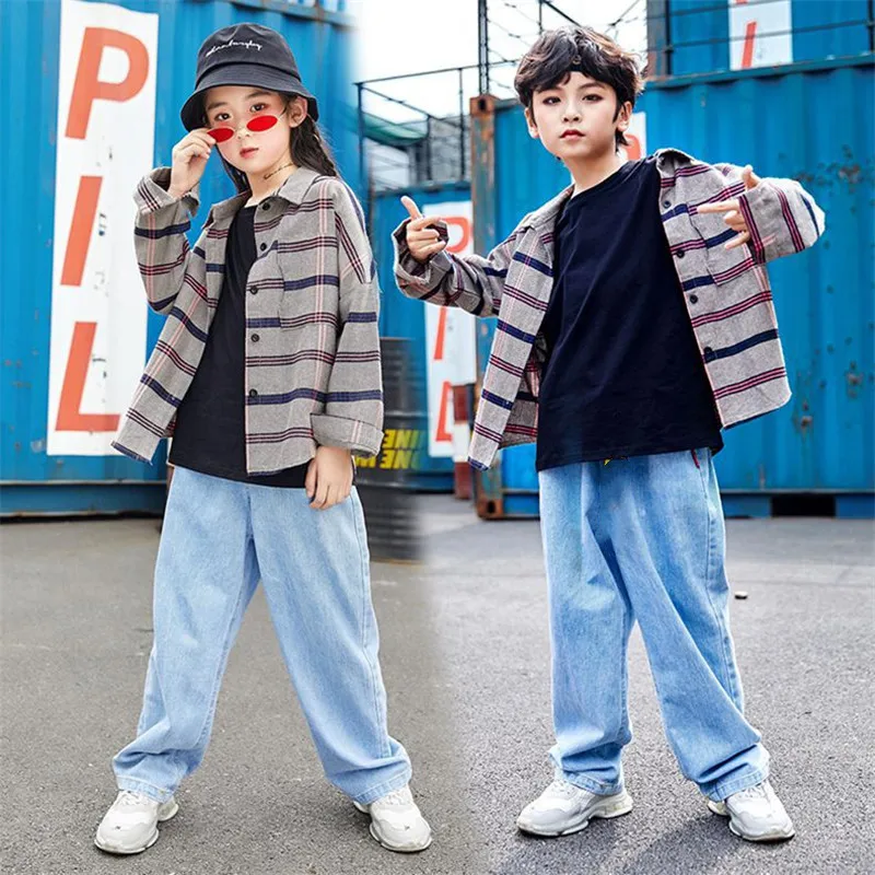 Kids Hip Hop Clothing Casual Plaid Shirt Sweatshirt Dancing Jogger Pants for Girls Boys Jazz Dance Costume Ballroom Girl Outfits
Kids Hip Hop Clothing Casual Plaid Shirt Sweatshirt Dancing Jogger Pants for Girls Boys Jazz Dance Costume Ballroom Girl Outfits