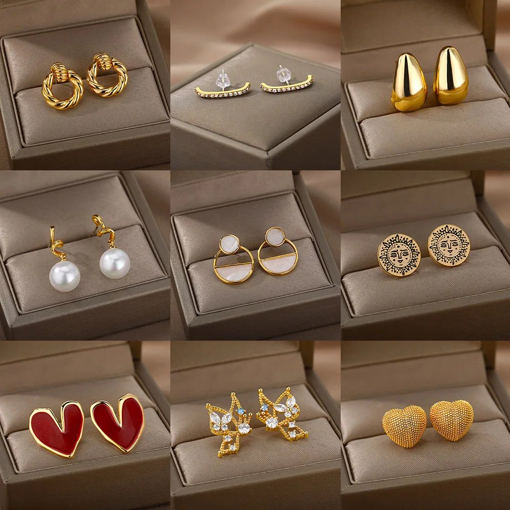 Simple Elegant Small Pearl Star Heart Earrings For Woman 2021 New Fashion Jewelry Party Dangle Earrings Accessories Bijoux Femme
Simple Elegant Small Pearl Star Heart Earrings For Woman 2021 New Fashion Jewelry Party Dangle Earrings Accessories Bijoux Femme