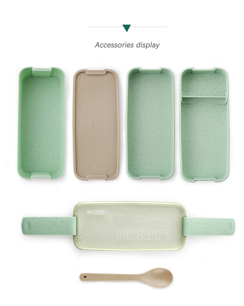 3 Layer 900ml Portable Healthy Material Lunch Box Wheat Straw Bento Boxes Microwave Dinnerware Food Storage Container Food box
3 Layer 900ml Portable Healthy Material Lunch Box Wheat Straw Bento Boxes Microwave Dinnerware Food Storage Container Food box