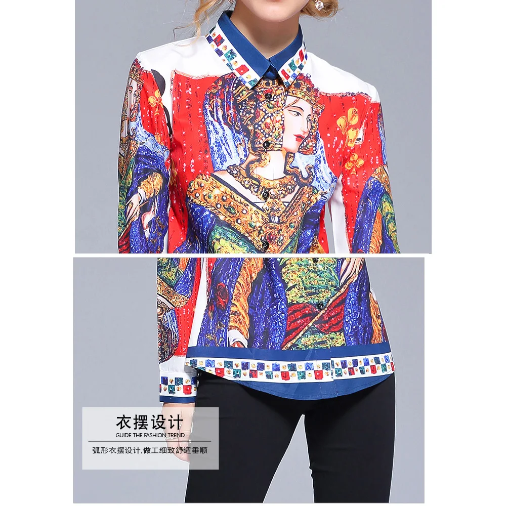 Office Lady Runway Brand Vintage Printed Blouse Womens Tops and Blouses Long Sleeve Shirt High Quality Fashion Blusa Femininas
Office Lady Runway Brand Vintage Printed Blouse Womens Tops and Blouses Long Sleeve Shirt High Quality Fashion Blusa Femininas