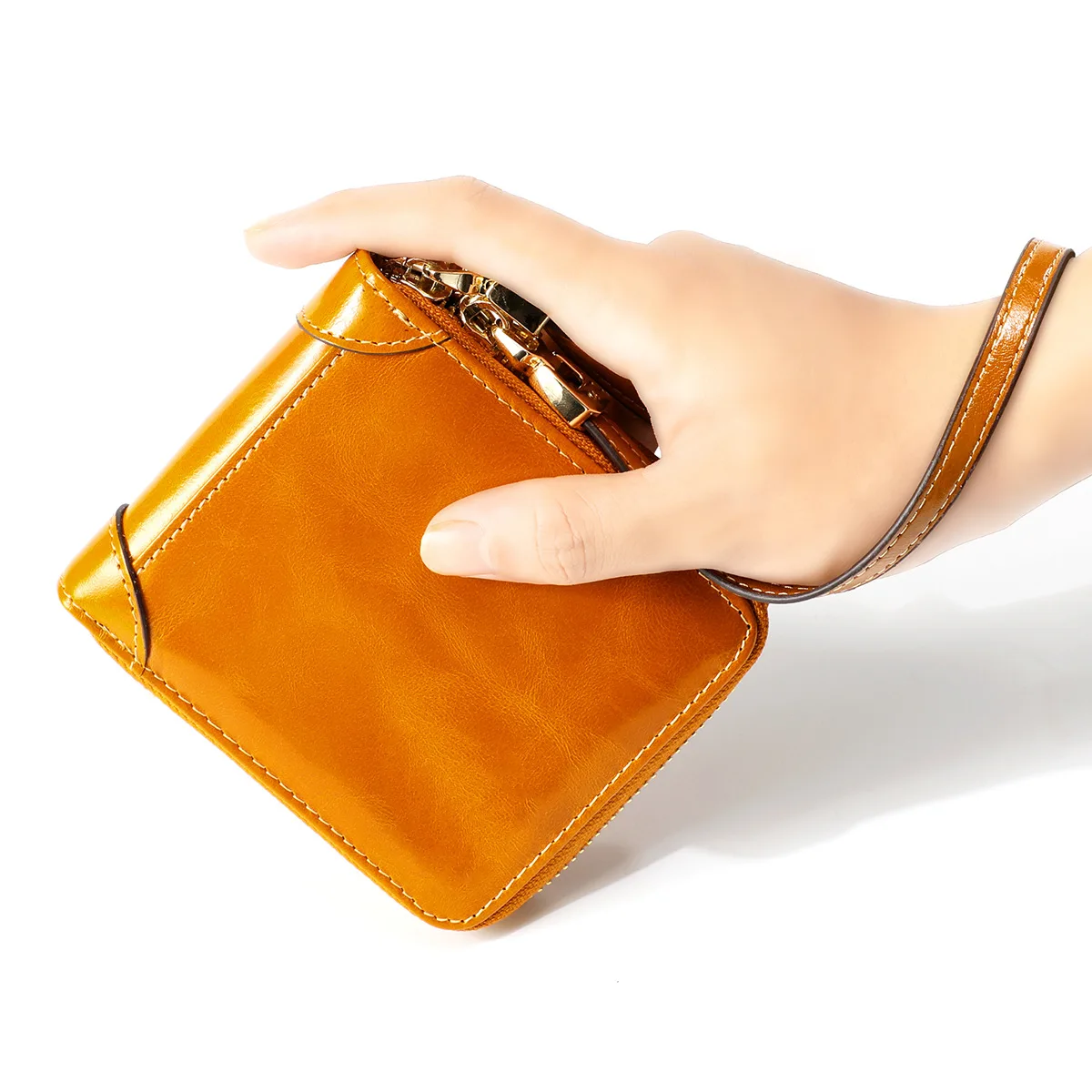 2020 Genuine Leather Women Wallets Card Holder Small Wallet with Wristlet Retro Oil Wax Leather Short Coin Purse Money Wallet
2020 Genuine Leather Women Wallets Card Holder Small Wallet with Wristlet Retro Oil Wax Leather Short Coin Purse Money Wallet
