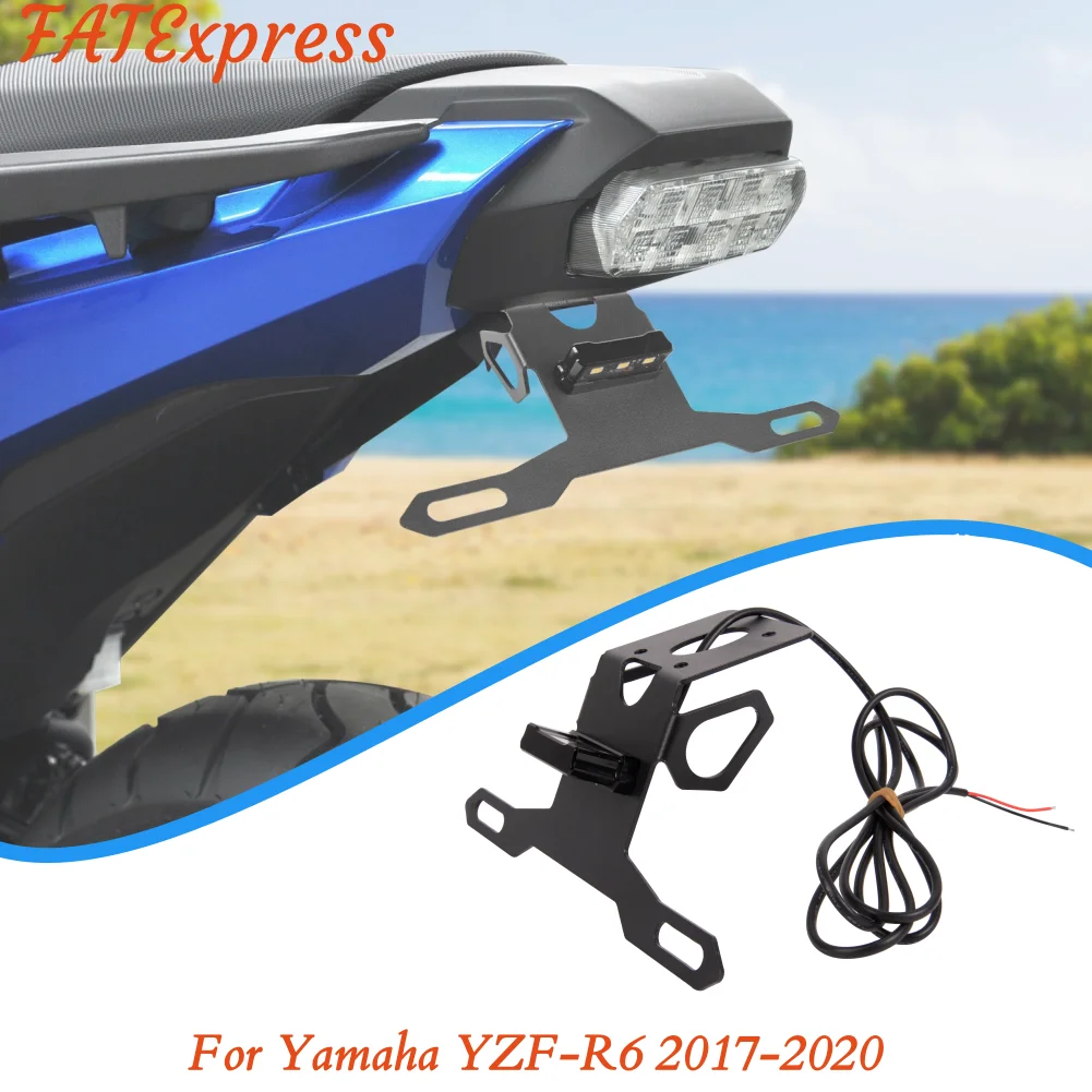 For Yamaha YZF-R6 2017-2020 License Plate Holder Bracket Motorcycle Tail Number Plate Holder 2018 2019 YZFR6 YZF R6 Accessories
For Yamaha YZF-R6 2017-2020 License Plate Holder Bracket Motorcycle Tail Number Plate Holder 2018 2019 YZFR6 YZF R6 Accessories
