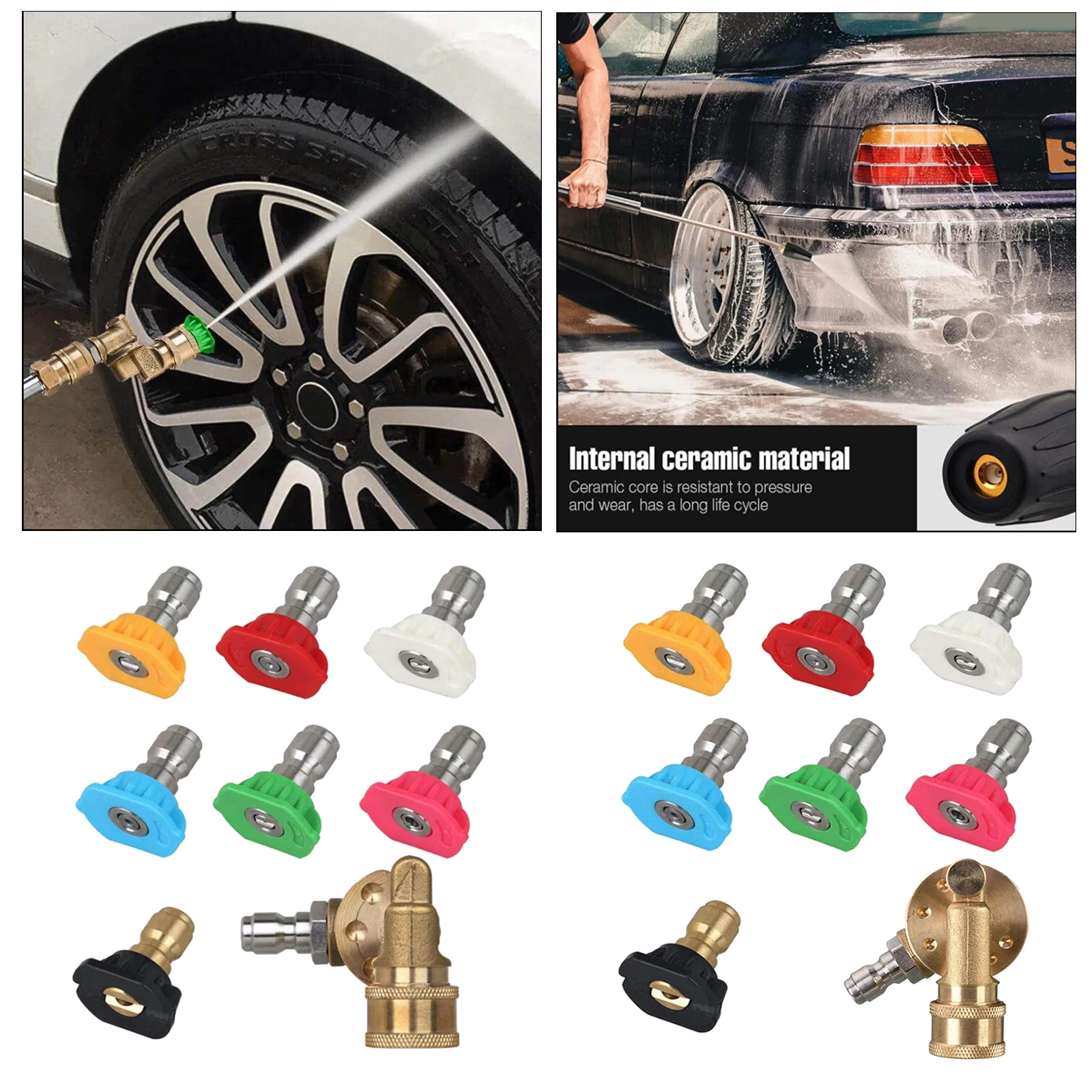 Quick Connector Car Washing Nozzles Metal Jet Lance Nozzle High Pressure Washer Spray Nozzle 1/4" Portable Washing
Quick Connector Car Washing Nozzles Metal Jet Lance Nozzle High Pressure Washer Spray Nozzle 1/4" Portable Washing