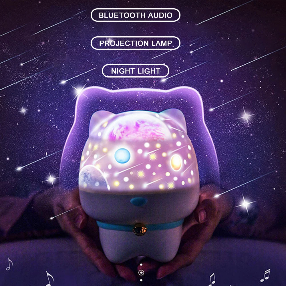 Ocean Starry Sky Rotating Projector Night Light 6 Patterns LED Laser Night Lights Bluetooth Speaker Gift for Kids Children
Ocean Starry Sky Rotating Projector Night Light 6 Patterns LED Laser Night Lights Bluetooth Speaker Gift for Kids Children