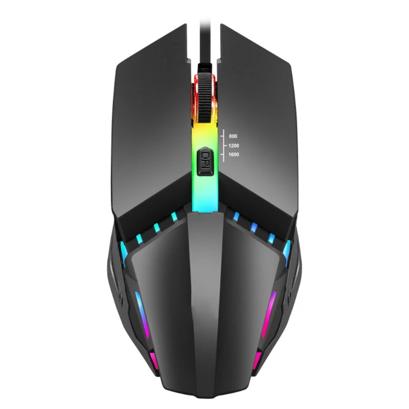 

USB Wired Gaming Mouse Notebook Gaming Mouse 7-color RGB Chroma Backlit Competitive Mouse Ergonomic Programmable Mouse