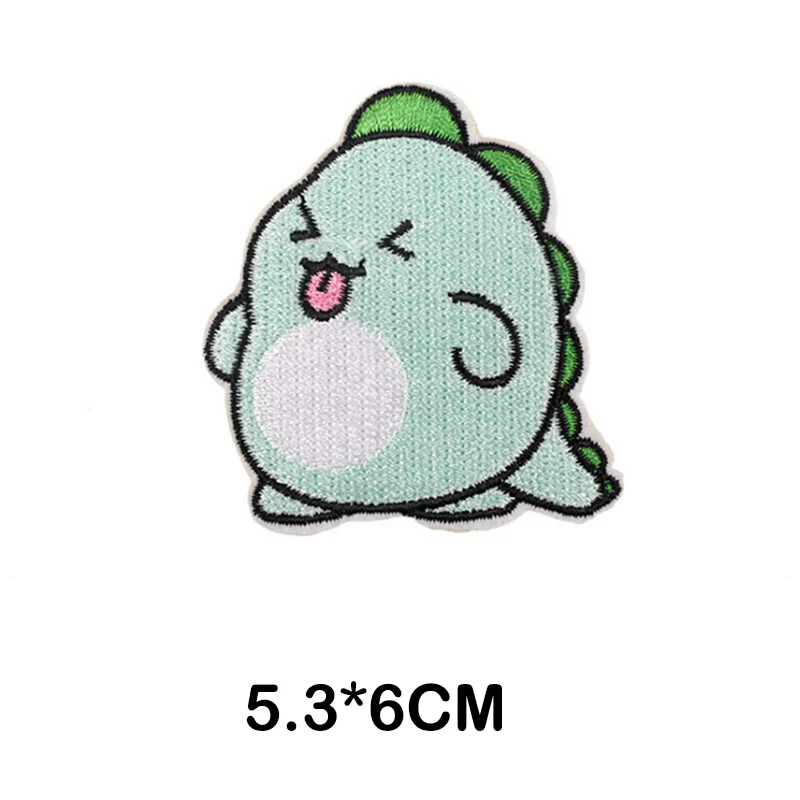 Cartoon dinosaur embroidery iron on patches thermo stickers on clothes application fusible clothing anime patch applique tops
Cartoon dinosaur embroidery iron on patches thermo stickers on clothes application fusible clothing anime patch applique tops