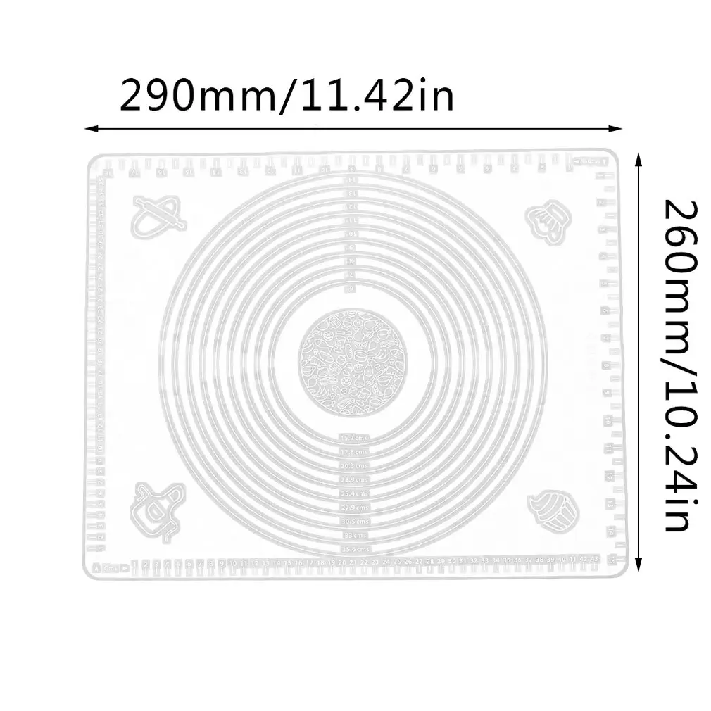 Nonstick Silicone Scale Baking Mat Oven Rolling Dough Pad Baking Rolling Fondant Pastry Mat Cooking Tools
Nonstick Silicone Scale Baking Mat Oven Rolling Dough Pad Baking Rolling Fondant Pastry Mat Cooking Tools