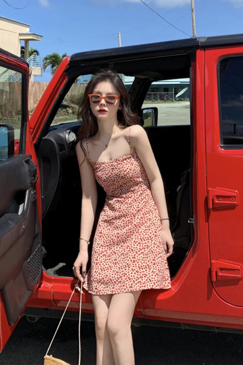 Uulutonica Summer Women Elegant Fashion A-line Floral Sleeveless Printing Above Knee, Mini Spaghetti Strap Empire Dress
Uulutonica Summer Women Elegant Fashion A-line Floral Sleeveless Printing Above Knee, Mini Spaghetti Strap Empire Dress