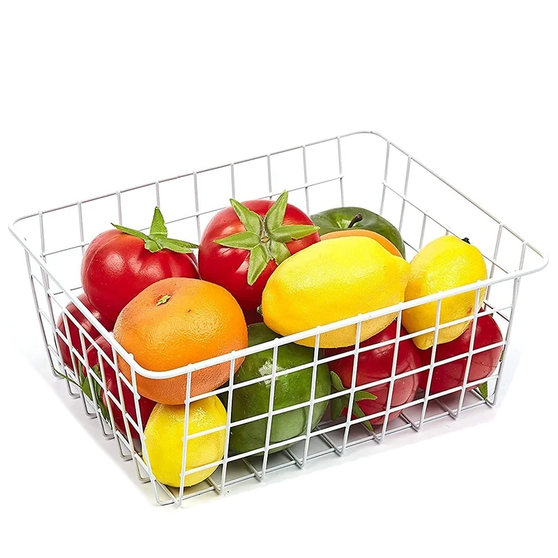 Wire Storage Basket 4 Pack Farmhouse Metal Wire Basket Freezer Storage Household Storage Organizer for Pantry,Shelf
Wire Storage Basket 4 Pack Farmhouse Metal Wire Basket Freezer Storage Household Storage Organizer for Pantry,Shelf