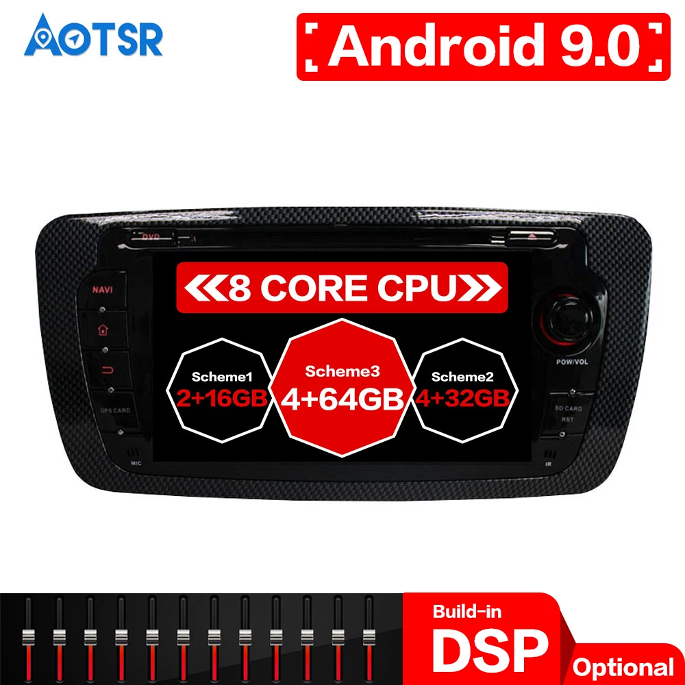 Android 9.0 Car DVD Player GPS Navigation For SEAT IBIZA 2009-2013 Car DVD Player Radio Stereo Multimedia Player head unit dsp
Android 9.0 Car DVD Player GPS Navigation For SEAT IBIZA 2009-2013 Car DVD Player Radio Stereo Multimedia Player head unit dsp