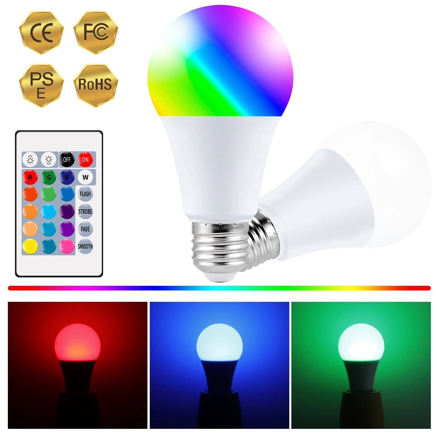 RGB Bulb Lamp 5W/10W/15W Color Remote Control Night Light E27 Intelligent Control Bulbs for Family Gathering Atmosphere Lighting
RGB Bulb Lamp 5W/10W/15W Color Remote Control Night Light E27 Intelligent Control Bulbs for Family Gathering Atmosphere Lighting