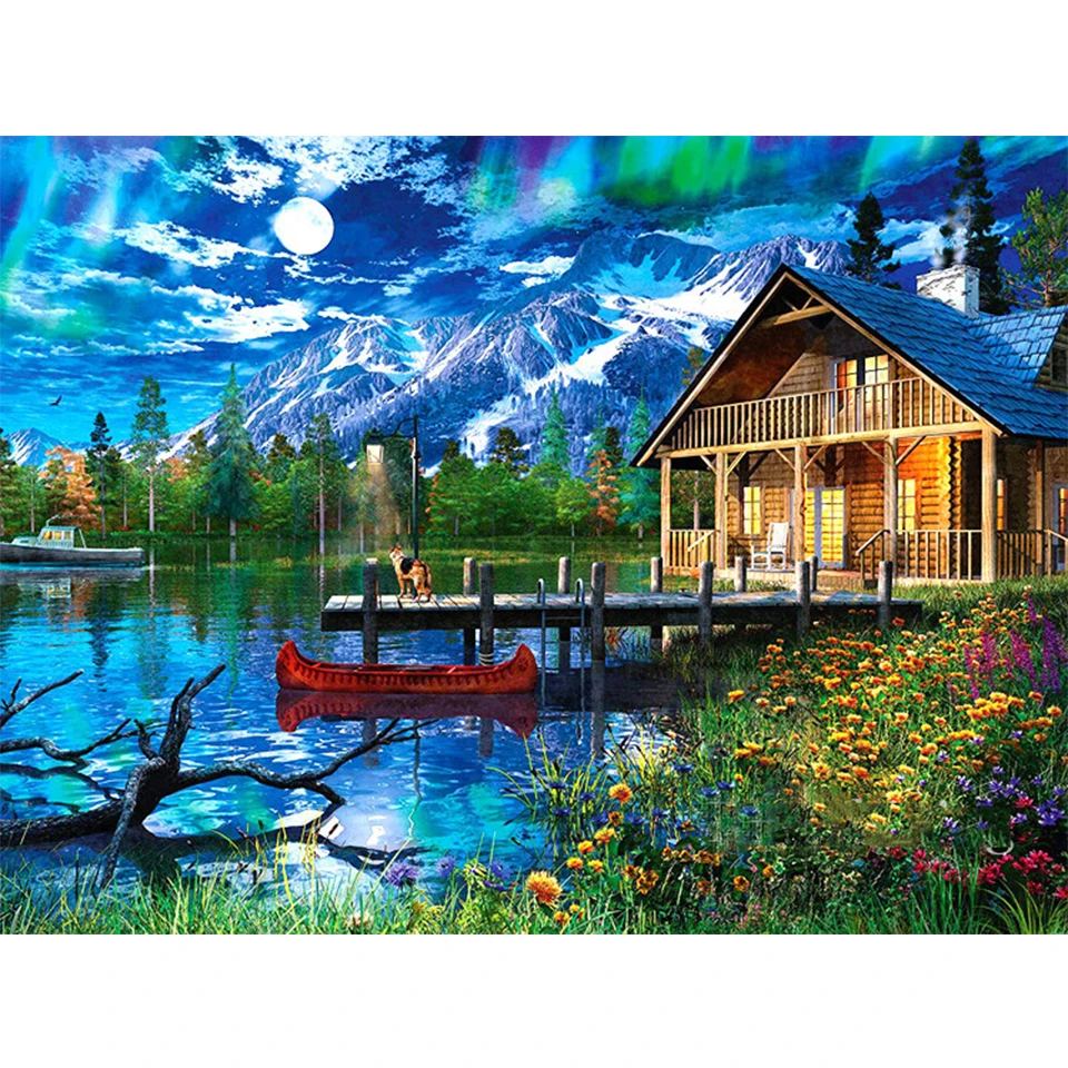 5D Full Square/Round Drill Scenery Diamond Painting House Diamond Embroidery Landscape European-style Living Room Decorated Gift 
5D Full Square/Round Drill Scenery Diamond Painting House Diamond Embroidery Landscape European-style Living Room Decorated Gift