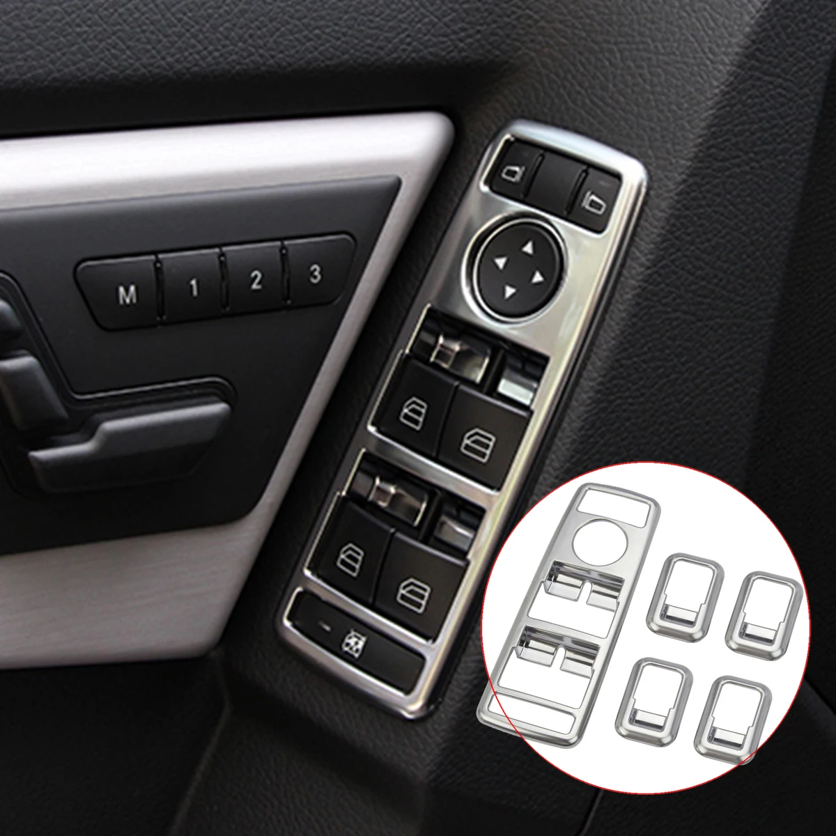 ABS Chrome Window Lift Switch Button Cover Trim For Mercedes Benz A/B/C/E/GLE/GLA/CLA/GLK/ML W212 W204 Car Styling Accessories
ABS Chrome Window Lift Switch Button Cover Trim For Mercedes Benz A/B/C/E/GLE/GLA/CLA/GLK/ML W212 W204 Car Styling Accessories