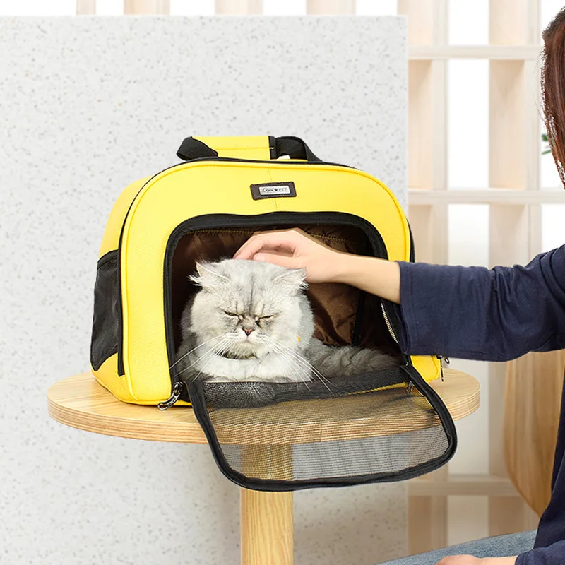 

Pet Carrying Shoulder Bag Cat Supplies Spot Cat And Dog Handbag Going Out Convenient Bag Mesh Large Breathable Cat Bag Pet Bag