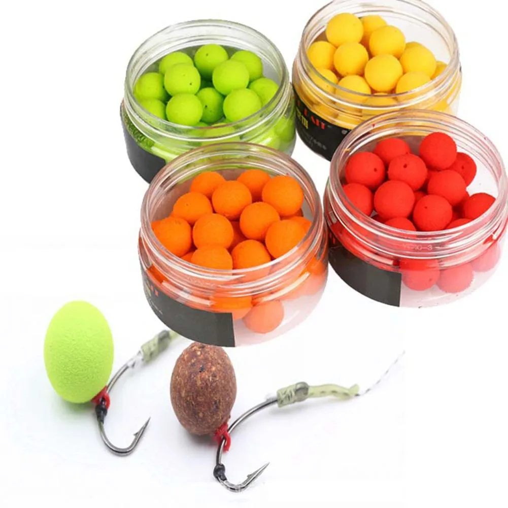 

Carp Fishing Baits Lures Pop Ups Beads Floating Pop-up Bead EVA Ball Boilies Lure Bait Lures popup Colored Lure In One Bottle
