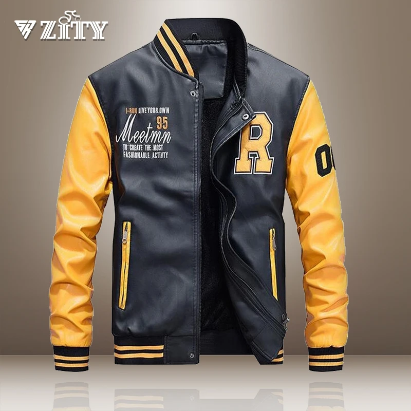 Jacket Men Brand Embroidery Baseball PU Leather Jackets Male Casual Luxury Winter Warm Fleece Pilot Bomber Casacas Para Hombre
Jacket Men Brand Embroidery Baseball PU Leather Jackets Male Casual Luxury Winter Warm Fleece Pilot Bomber Casacas Para Hombre