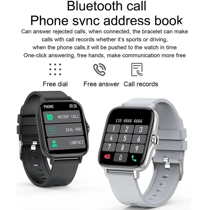 Sport Smart Watch Men 1.7" Full Touch Waterproof GPS Tracker Bluetooth Call Smartwatch Women Blood Pressure Heart Rate Monitor
Sport Smart Watch Men 1.7" Full Touch Waterproof GPS Tracker Bluetooth Call Smartwatch Women Blood Pressure Heart Rate Monitor
