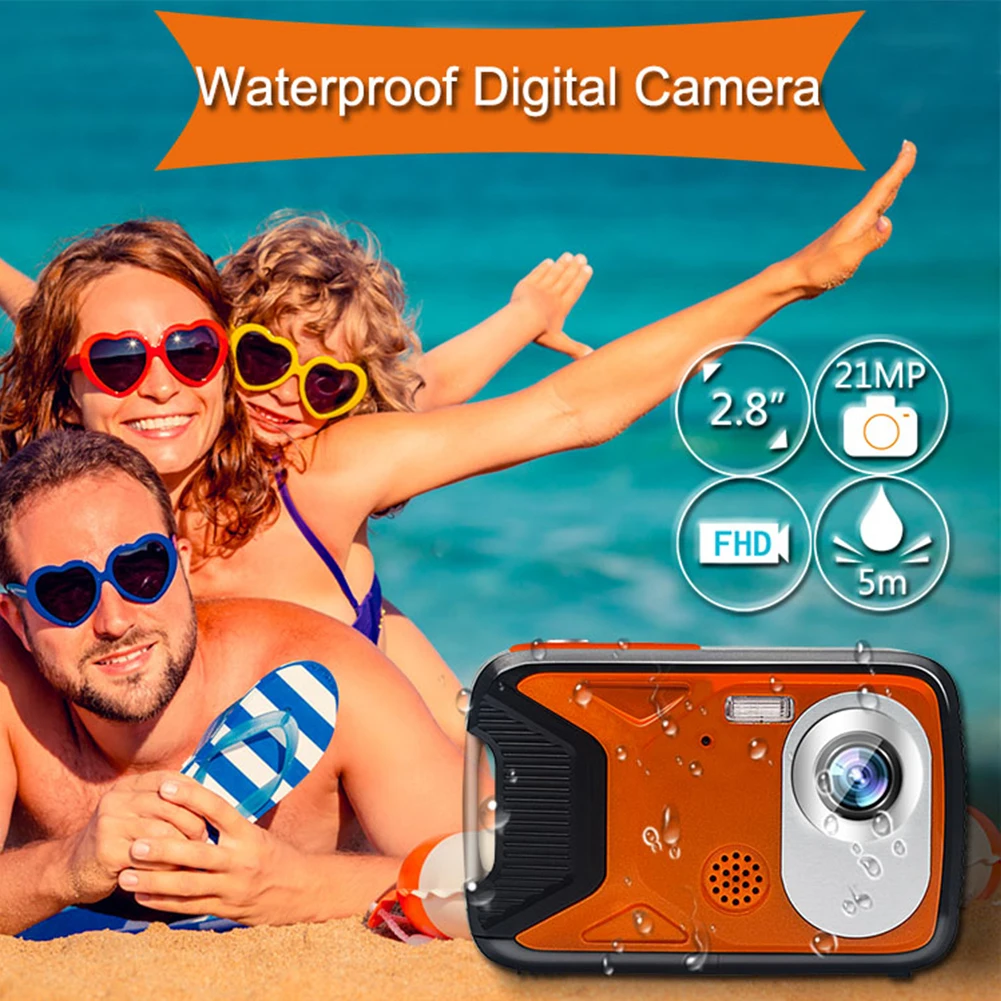 21MP 1080P Video Recorder Waterproof HD Underwater Camera 2.8inch LCD Screen With Card Digital Swimming Selfie DV Recording
21MP 1080P Video Recorder Waterproof HD Underwater Camera 2.8inch LCD Screen With Card Digital Swimming Selfie DV Recording