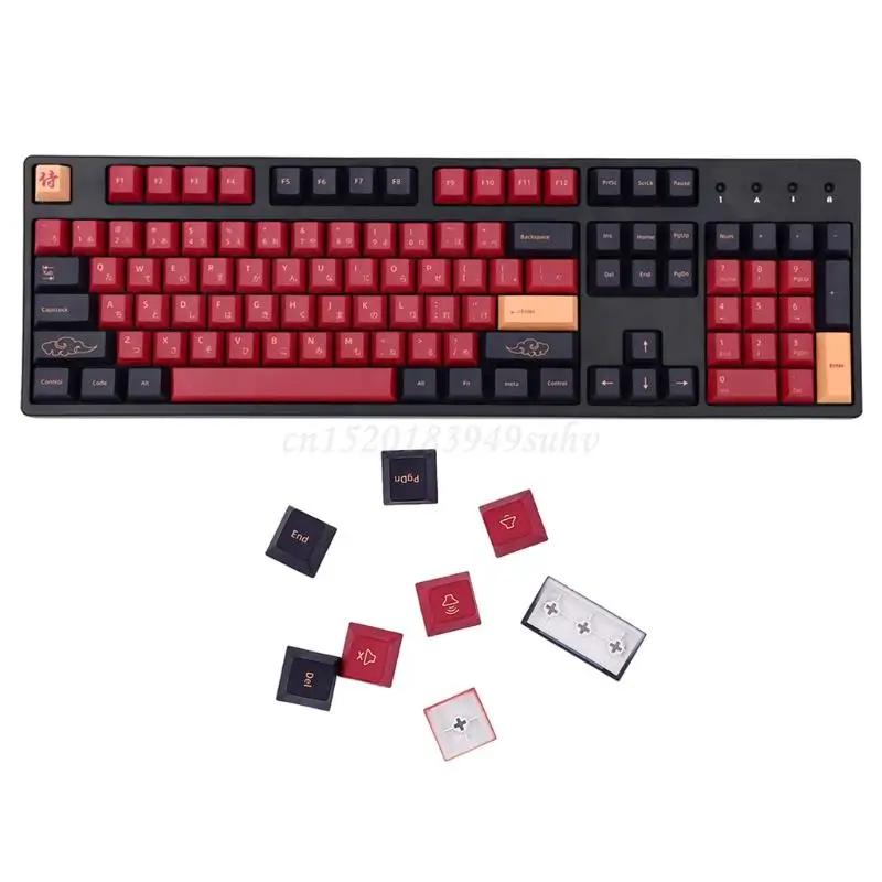129 ключей красный самурайский PBT Keycap оригинальный краситель Subbed японский английский Keycaps для вишни MX Переключатель механическая клавиатура
129 ключей красный самурайский PBT Keycap оригинальный краситель Subbed японский английский Keycaps для вишни MX Переключатель механическая клавиатура