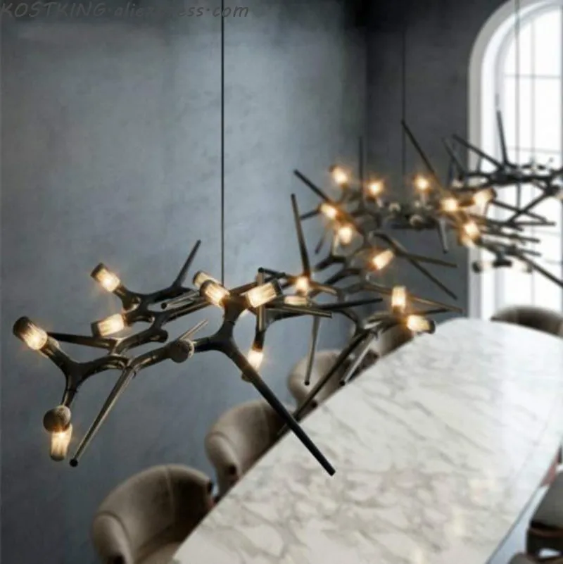 Post-modern minimalist branch led chandelier Nordic model room decoration lamps novelty living room dining room hanging lights
Post-modern minimalist branch led chandelier Nordic model room decoration lamps novelty living room dining room hanging lights