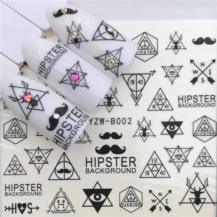 1 sheet DIY Nail Art Water Transfer Stickers Geometry Graph slider adhesive Watermark Decals Women Beauty Wedding Nails
1 sheet DIY Nail Art Water Transfer Stickers Geometry Graph slider adhesive Watermark Decals Women Beauty Wedding Nails
