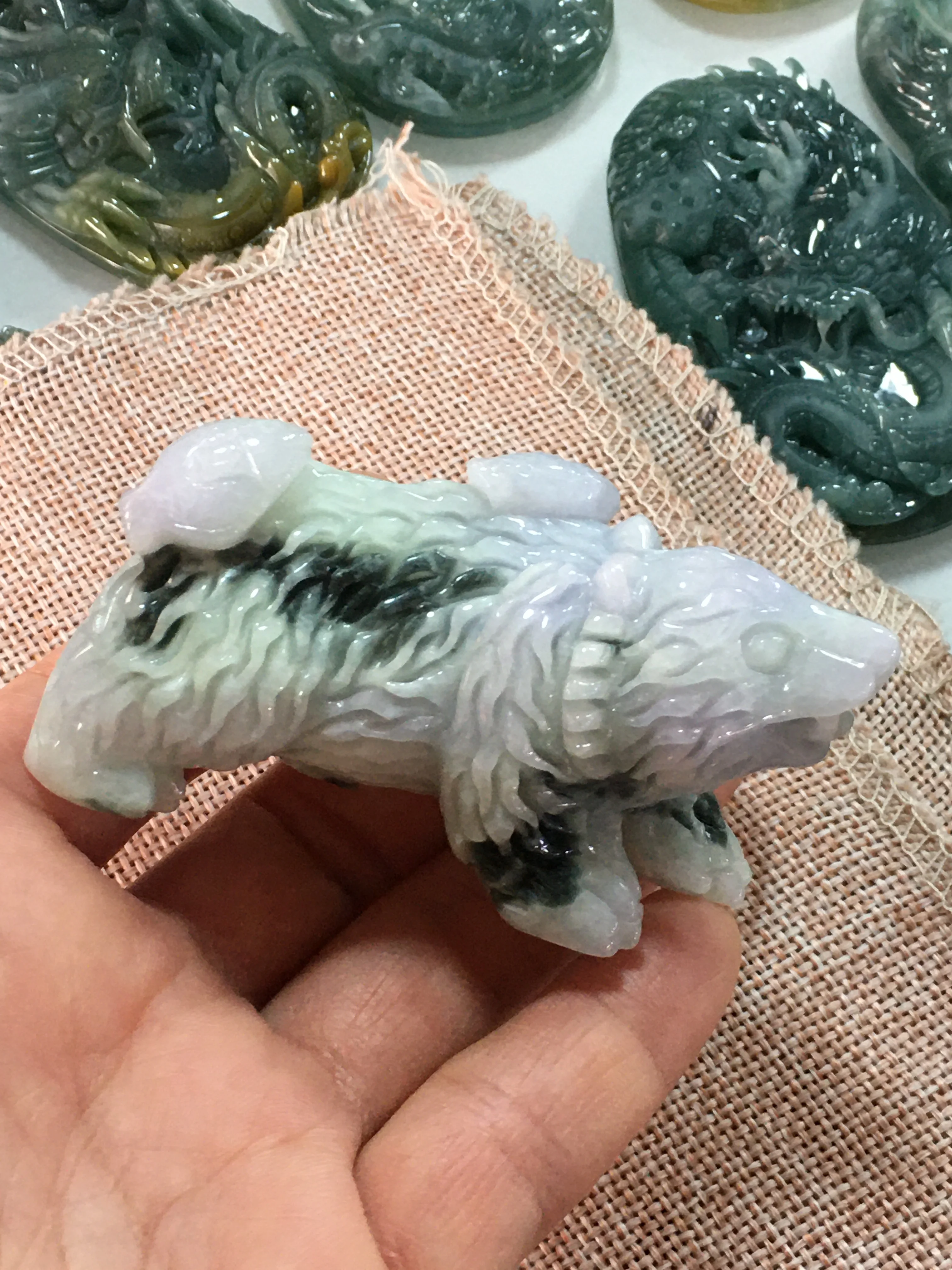 Real 7A Myanmar jade Hand-Carved jade Zodiac dog emperor green jade pendant jade necklace pendants men jewelry woman
Real 7A Myanmar jade Hand-Carved jade Zodiac dog emperor green jade pendant jade necklace pendants men jewelry woman