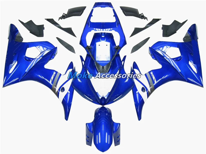 Motorcycle Fairings Kit Fit For Yzf R6 2003 2004 2005 Bodywork Set High Quality ABS Injection NEW Blue White 
Motorcycle Fairings Kit Fit For Yzf R6 2003 2004 2005 Bodywork Set High Quality ABS Injection NEW Blue White