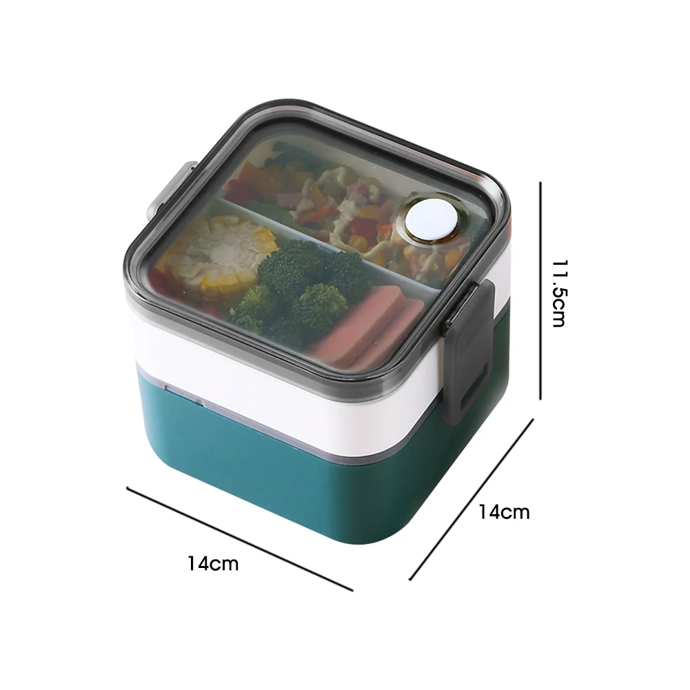 Plastic Lunch Box Double-layered Food Storage Container Lunch Container With Leak Proof Lid Dividers For Kitchenware Accessories
Plastic Lunch Box Double-layered Food Storage Container Lunch Container With Leak Proof Lid Dividers For Kitchenware Accessories