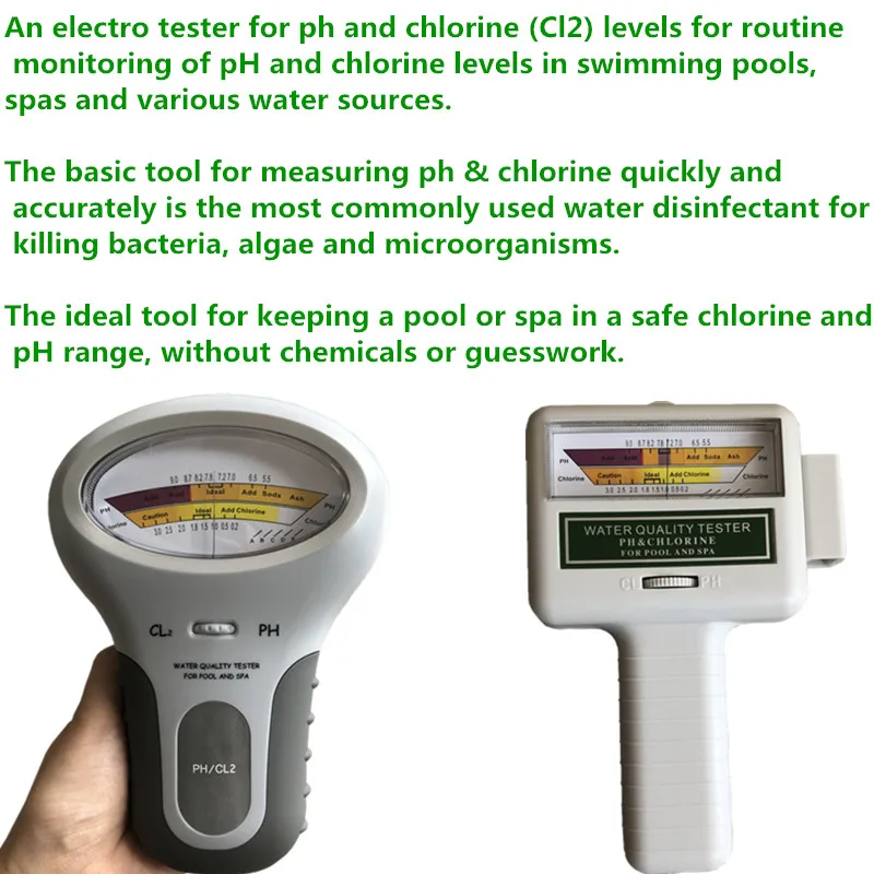 2 в 1 измеритель PH хлора тестер PC 101 качества хлорной воды устройство тестирования
