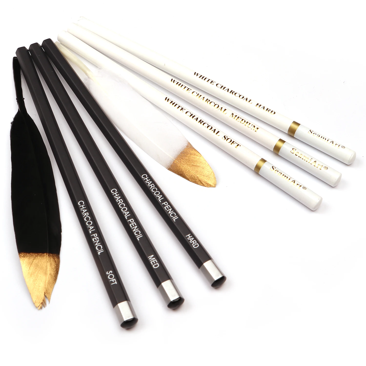 3pcs Sketching Pencil Black and White Charcoal Pencil Soft/neutral/hard Suitable for Outdoor Painting and Sketching Art Supplies
3pcs Sketching Pencil Black and White Charcoal Pencil Soft/neutral/hard Suitable for Outdoor Painting and Sketching Art Supplies