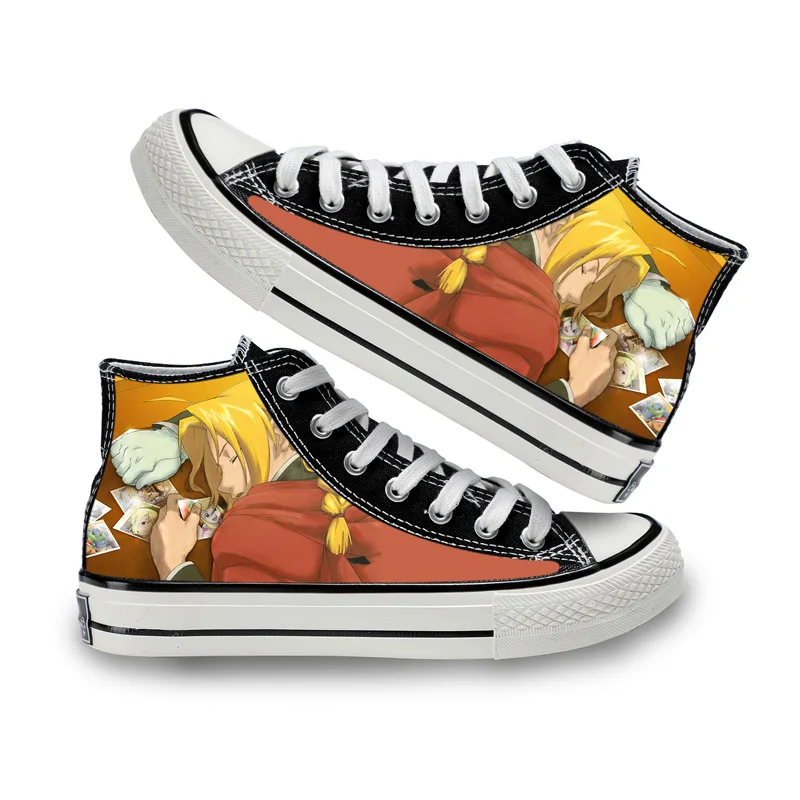Unisex Anime Cartoon Fullmetal Alchemist Casual Ankle Canvas Shoes Edward Elric Flats Duck Shoes Sneakers 02
Unisex Anime Cartoon Fullmetal Alchemist Casual Ankle Canvas Shoes Edward Elric Flats Duck Shoes Sneakers 02