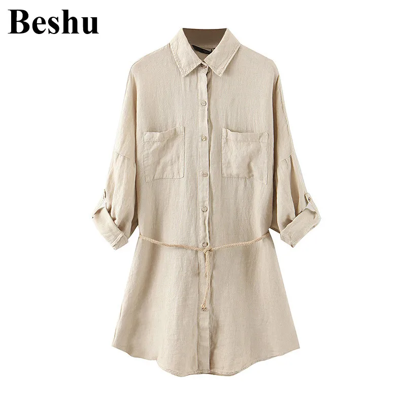 za 2020 fashion blouse women lapel single-breasted pockets cotton linen sashes blouse female raglan sleeve long blusas mujer
za 2020 fashion blouse women lapel single-breasted pockets cotton linen sashes blouse female raglan sleeve long blusas mujer