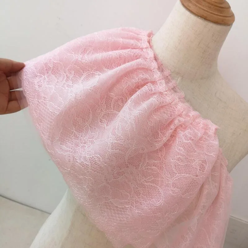 10Yards Diy Wedding Garment Dress Sewing Supplies Decoration Pink Lace Trim Pleated Lace Ribbons 2 Layers Fabric Girls Dress
10Yards Diy Wedding Garment Dress Sewing Supplies Decoration Pink Lace Trim Pleated Lace Ribbons 2 Layers Fabric Girls Dress