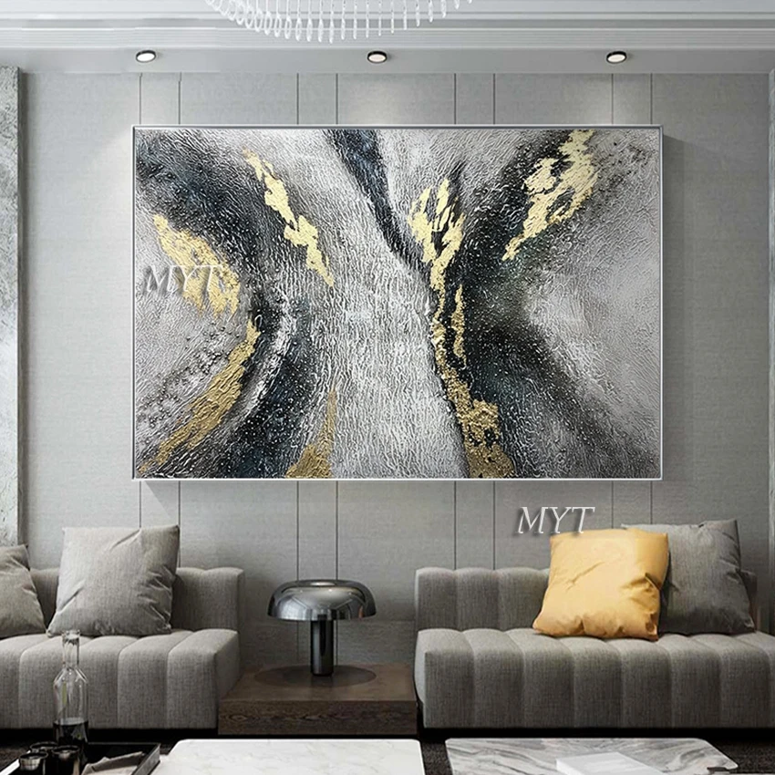 Modern Canvas Art And Craft Abstract Golden Foil Oil Painting No Frame Wall Decorative Picture Wall Hangings Art For Living Room
Modern Canvas Art And Craft Abstract Golden Foil Oil Painting No Frame Wall Decorative Picture Wall Hangings Art For Living Room