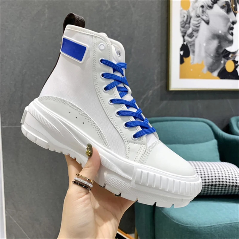 2021Luxury brands top quality Casual Women's Ankle Boots Fashion Thick Bottom Increase Ladies Canvas Shoes Lace-Up
2021Luxury brands top quality Casual Women's Ankle Boots Fashion Thick Bottom Increase Ladies Canvas Shoes Lace-Up