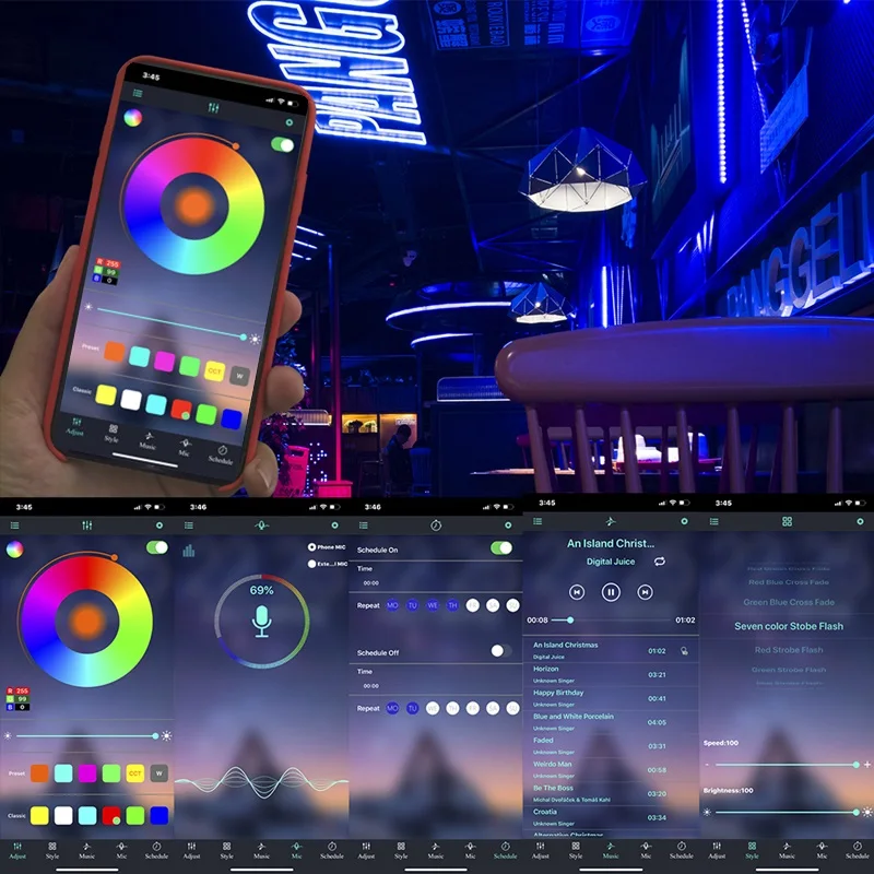 Светодиодный пульт дистанционного управления Color Control ler Wi-Fi Bluetooth светодиодные
