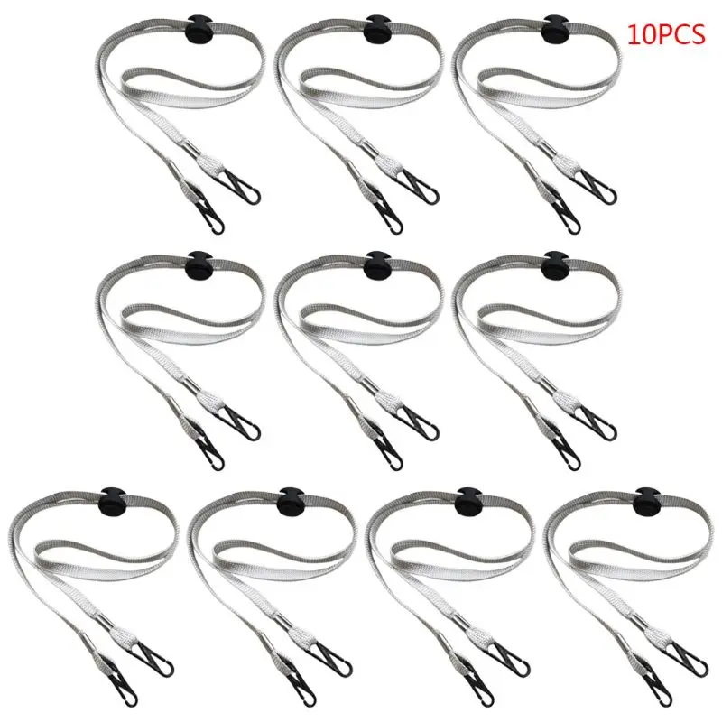 10Pcs Adjustable Strap Face Mask Lanyard Extender with Clips Ear Savers String 
10Pcs Adjustable Strap Face Mask Lanyard Extender with Clips Ear Savers String