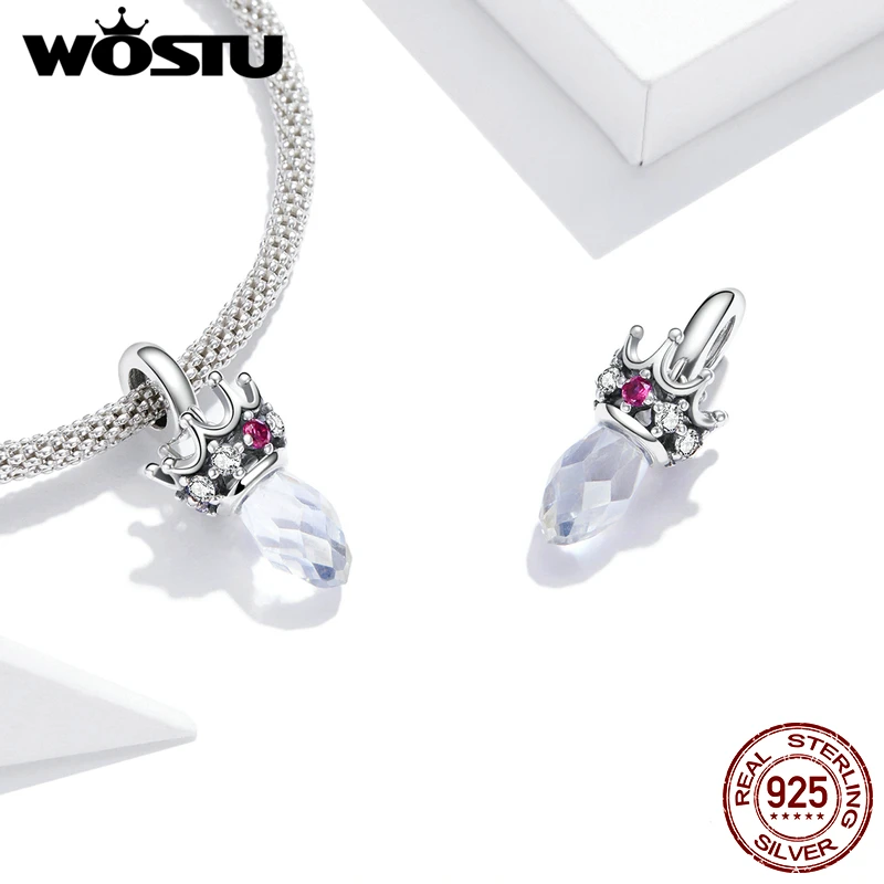 WOSTU 925 стерлингового серебра великолепный Корона-подвеска в форме бусины кулон в форме браслета ожерелья, аксессуары к ювелирным украшениям...
WOSTU 925 стерлингового серебра великолепный Корона-подвеска в форме бусины кулон в форме браслета ожерелья, аксессуары к ювелирным украшениям...