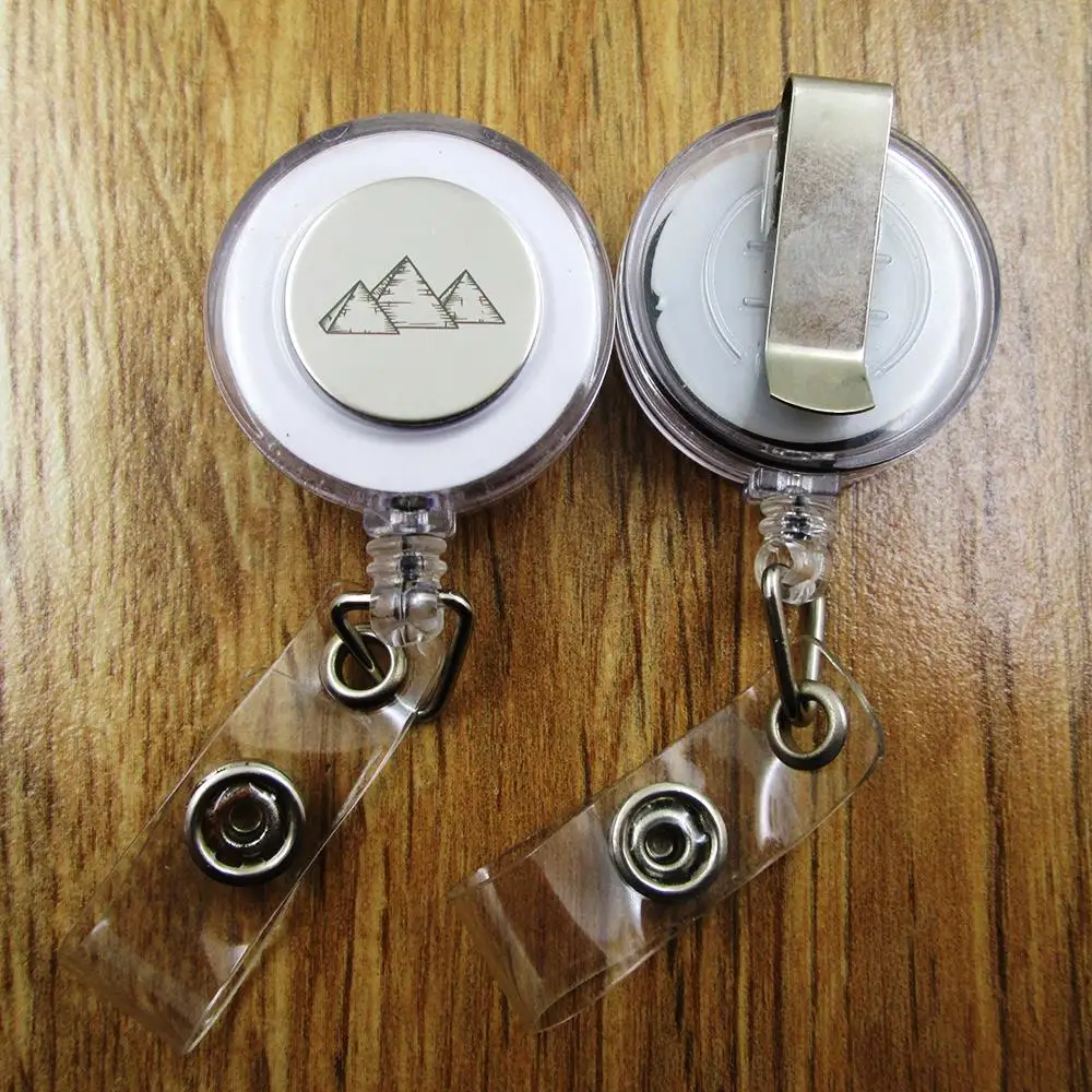 Pyramid ID Badge Reel gift for him/her friend family retractable recoil id badge holder work fun
Pyramid ID Badge Reel gift for him/her friend family retractable recoil id badge holder work fun