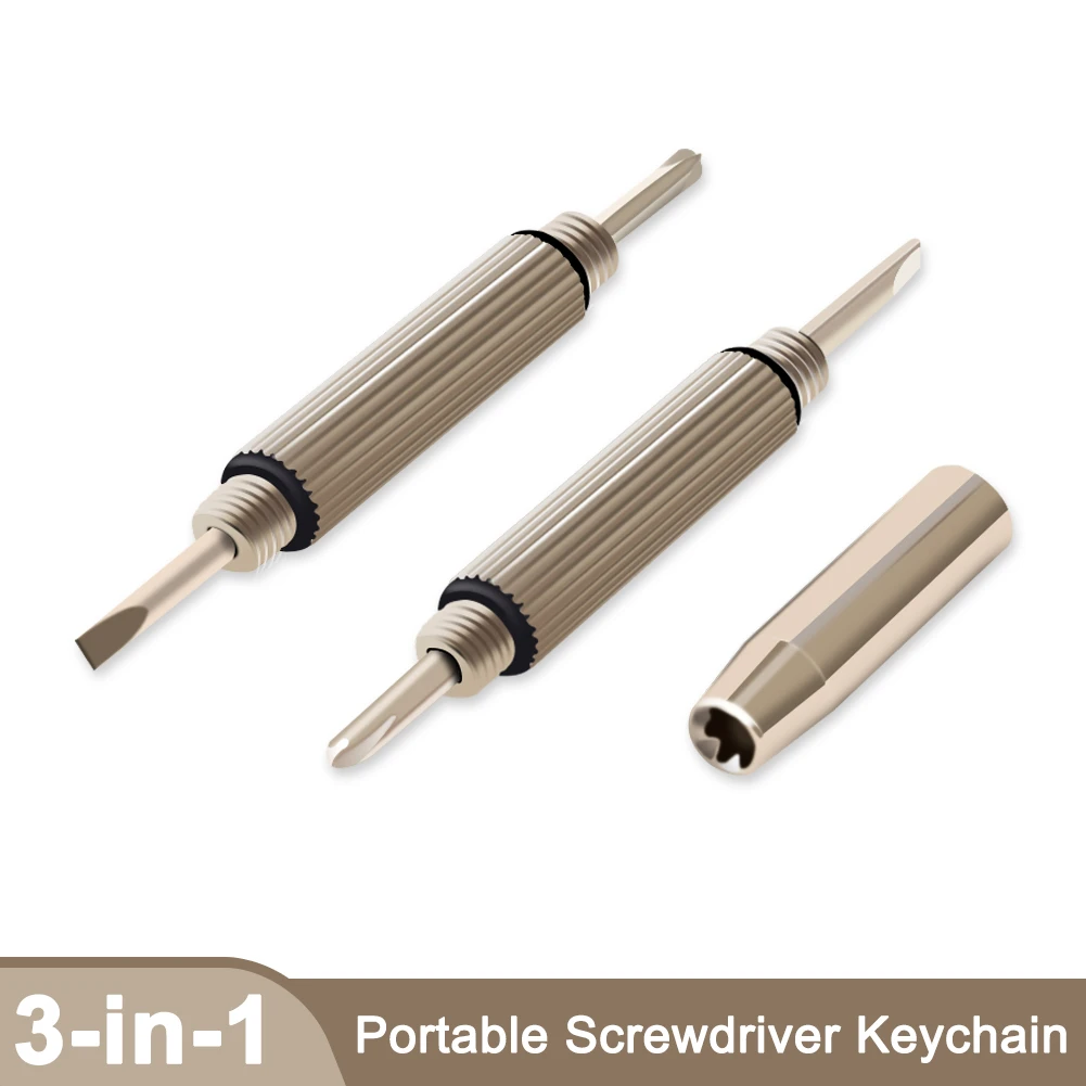 New Multifunctional 3-in-1 Portable Screwdriver Keychain Glasses Watch Repair Widget Metal Portable 3-way screwdriver Tools 
New Multifunctional 3-in-1 Portable Screwdriver Keychain Glasses Watch Repair Widget Metal Portable 3-way screwdriver Tools