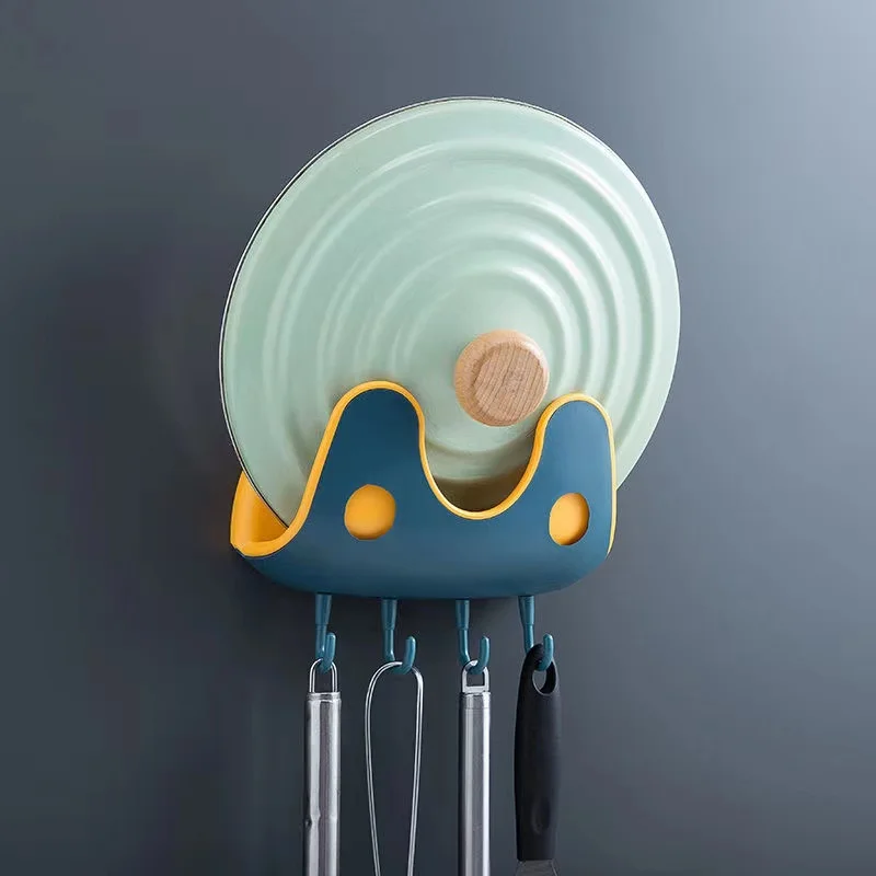 Kitchen pot cover rack wall mounted chopping board rack without drilling double thickened pot cover rack hook storage rack
Kitchen pot cover rack wall mounted chopping board rack without drilling double thickened pot cover rack hook storage rack