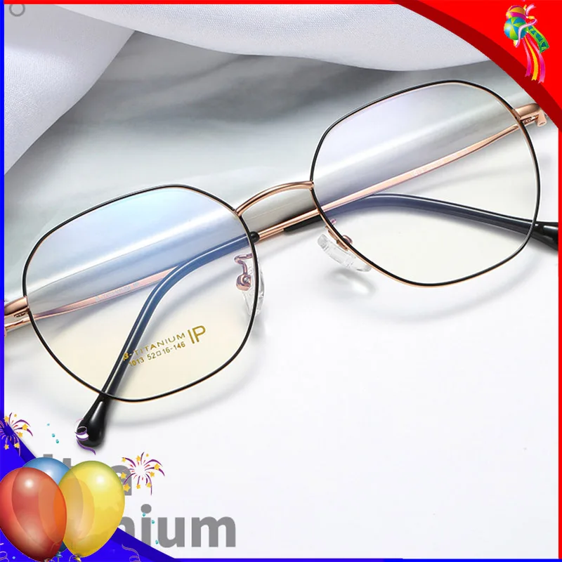 Lightweight Titanium Retro Eyeglasses Frame Round Flat Mirror Optical Spectacles Frame Myopia Prescription Glasses Frame Women M
Lightweight Titanium Retro Eyeglasses Frame Round Flat Mirror Optical Spectacles Frame Myopia Prescription Glasses Frame Women M