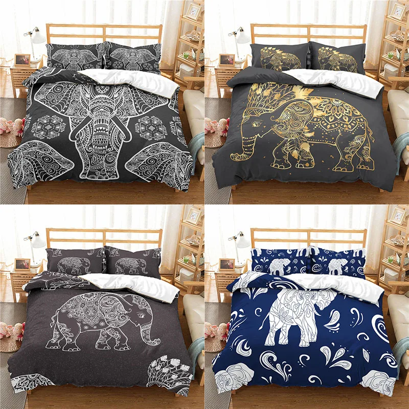 Home Textile Luxury 3D Elephant Print 2/3Pcs Comfortable Duvet Cover PillowCase Bedding Sets Queen and King EU/US/AU Size
Home Textile Luxury 3D Elephant Print 2/3Pcs Comfortable Duvet Cover PillowCase Bedding Sets Queen and King EU/US/AU Size