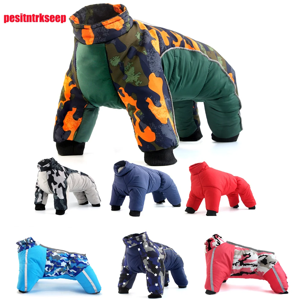 

Dog Winter Coat Warm Clothes Small Large Puppy Clothing For French Bulldog Dogs Pets Waterproof Pet Jackets Snowsuit dog costume