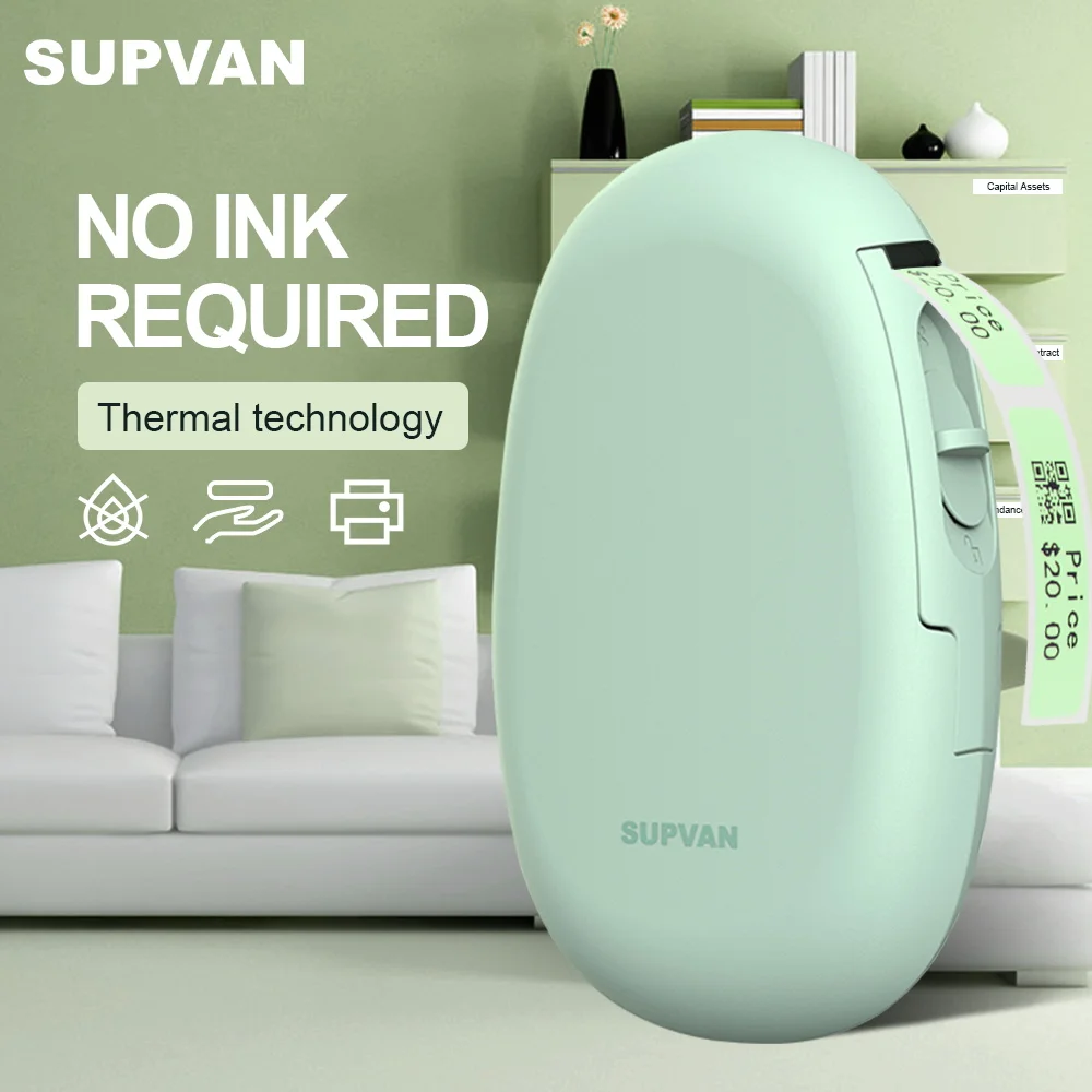 Устройство для изготовления этикеток Supvan с Bluetooth, термопринтер для смартфонов с iOS и Android, устройство для нанесения этикеток E10 Green
Устройство для изготовления этикеток Supvan с Bluetooth, термопринтер для смартфонов с iOS и Android, устройство для нанесения этикеток E10 Green