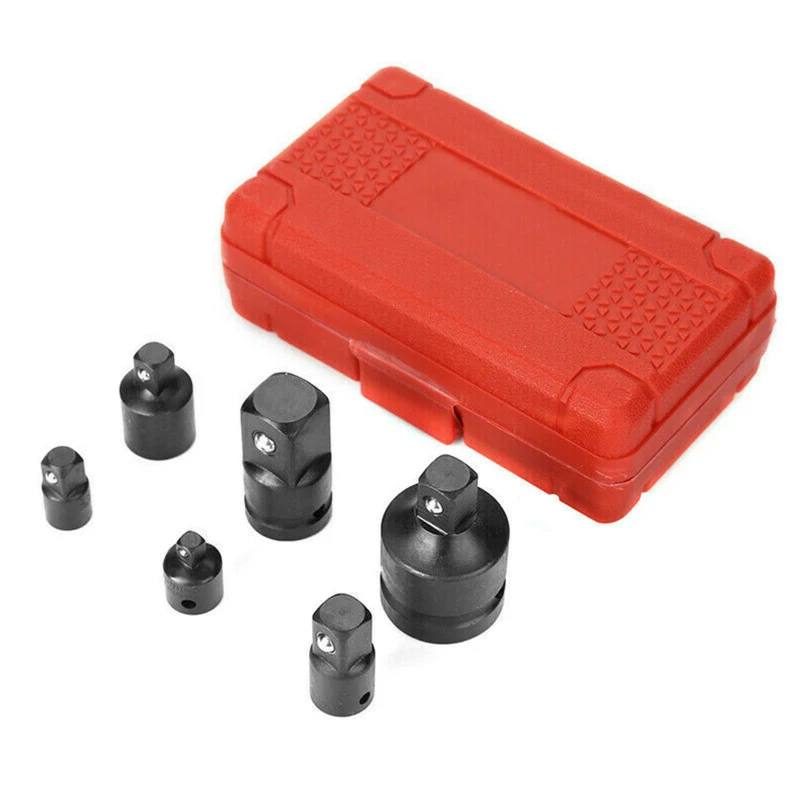AUPORO 1/4 3/8 1/2 3/4 Inch Drive 6-Piece Female To Male Air Impact Adapter Reducer Socket Set Cr-Mo Steel Ball Detent Tapered 
AUPORO 1/4 3/8 1/2 3/4 Inch Drive 6-Piece Female To Male Air Impact Adapter Reducer Socket Set Cr-Mo Steel Ball Detent Tapered