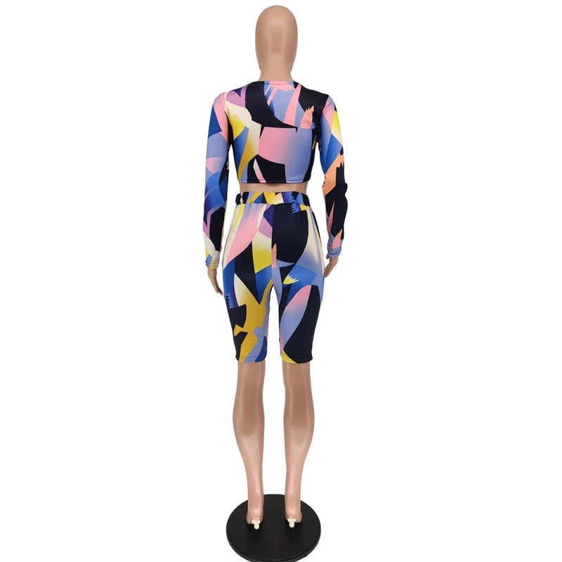TNNAOFF Aesthetic Print two Piece Tracksuits Women Set Long Sleeve Bandage Crop Top Sexy Biker Shorts Lounge Wear Matching Sets
TNNAOFF Aesthetic Print two Piece Tracksuits Women Set Long Sleeve Bandage Crop Top Sexy Biker Shorts Lounge Wear Matching Sets