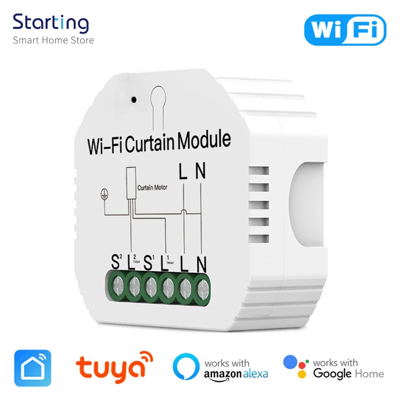 Модуль переключения занавесок Tuya Smart Life, Wi-Fi модуль для рулонных затворов, жалюзи, двигатель для умного дома, Google Home, Alexa, голосовое управление...
Модуль переключения занавесок Tuya Smart Life, Wi-Fi модуль для рулонных затворов, жалюзи, двигатель для умного дома, Google Home, Alexa, голосовое управление...